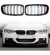 Zealhot F30 Grill - Front Kidney Grille Black Grill for 2012-2018 BMW 3 Series F30 F31 320i 328i ...