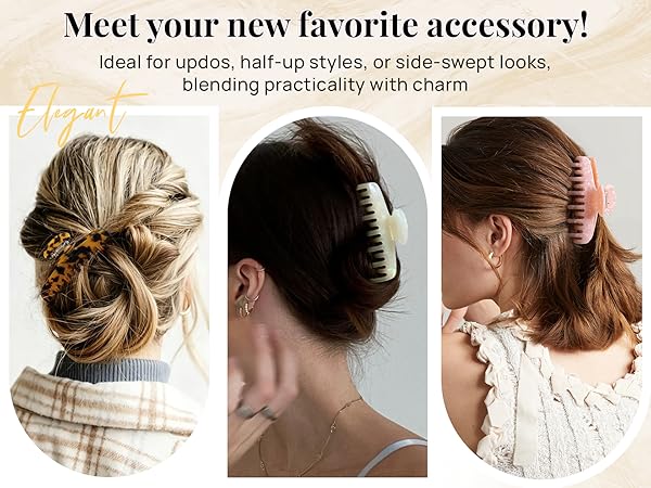 Acetate Hair Claw Clips