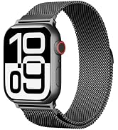 Magnetic Mesh Metal Compatible with Apple Watch Band 49mm 46mm 45mm 44mm 42mm 41mm 40mm 38mm Men ...