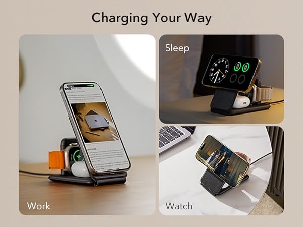 magsafe charger stand 3 in 1