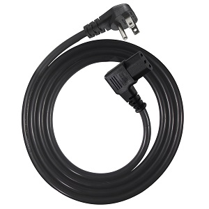 6FT 90 Degree Computer Power Cord Black C13 3 Prong Angled AC Power Cord