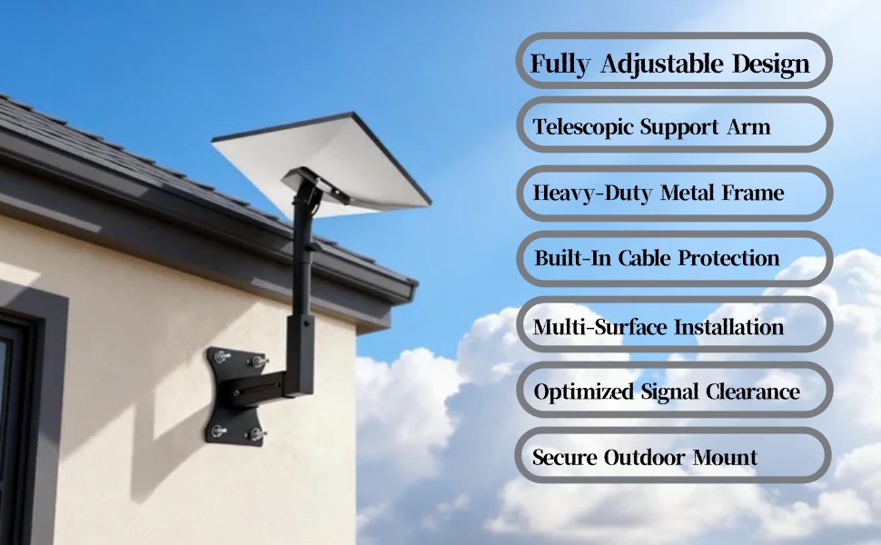 Adjustable Wall Mount Compatible with Starlink Gen 3