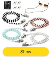 Eye Glasses String Holder - Eyeglass Holders Around Neck - 4 Glasses Cords