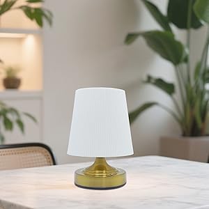Cordless Rechargeable Fabric Table Lamps