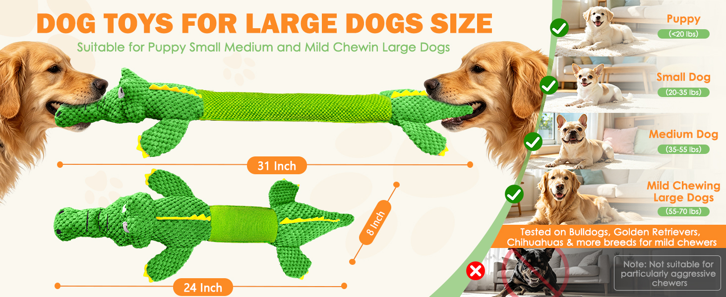 dog toys for puppy to large dogs