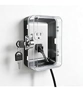 PILISPARK Outlet Cover, Baby Proofing, Shatterproof Safety Lock Box, Anti-Pry Wall Socket Protect...