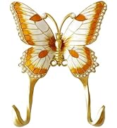 Pasiir 1 Pack Decorative Wall Hook, Vintage Butterfly Shaped Metal Wall Hook for Hanging Coats Cl...