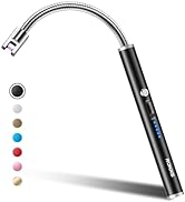 RONXS Candle Lighter, Lighter Electric Lighter, Rechargeable Type C Lighters Arc Lighter with LED...