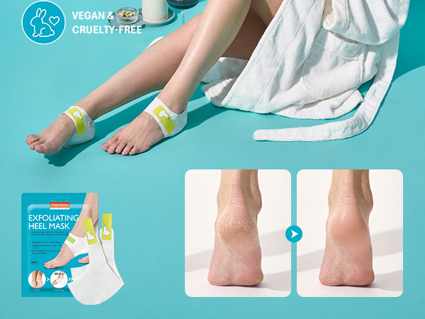 Foot peeling heel mask for removing thick heel calluses