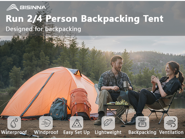 run 2 perosn backpacking tent