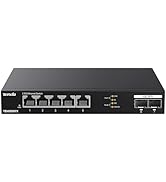 Tenda TEM2007X, 5 Port 2.5G Ethernet Switch, Unmanaged 2.5Gb Switch with 5 x 2.5G Ports & 2 x 10G...