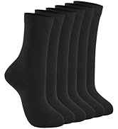 HAVE A TREE 3-12 Pack Women Crew Cotton Socks Long Soft Thin White Socks