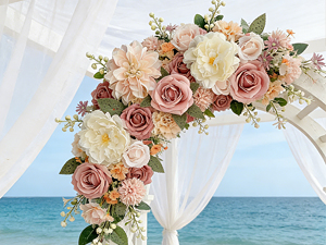 dusty pink flowers