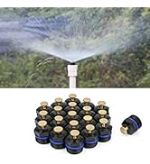 La Farah 20pcs Atomizing Sprinkler Nozzle,1/2 inch Garden Misting Emitters Adjustable 360 Degree ...