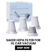 Saker 3 in 1 vacuum cleaner original filter, 3 HEPA filter and 1 steel filter, perfectly adapted ...