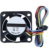for Snapmaker U1 Extruder Hotend Cooling Fan 2510, 3D Printer DC 24V 25x25x10mm with Dual Ball Be...