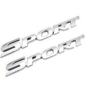 CouTunp 2PCS 3D Metal Car Sport Sticker, Metal Sport Edition Emblem Car Tailgate Decal Sticker, P...