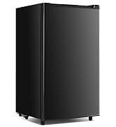 Sweetcrispy 3.2 Cu.Ft Mini Fridge with Freezer, 2 Door Small Refrigerator with Adjustable Thermos...