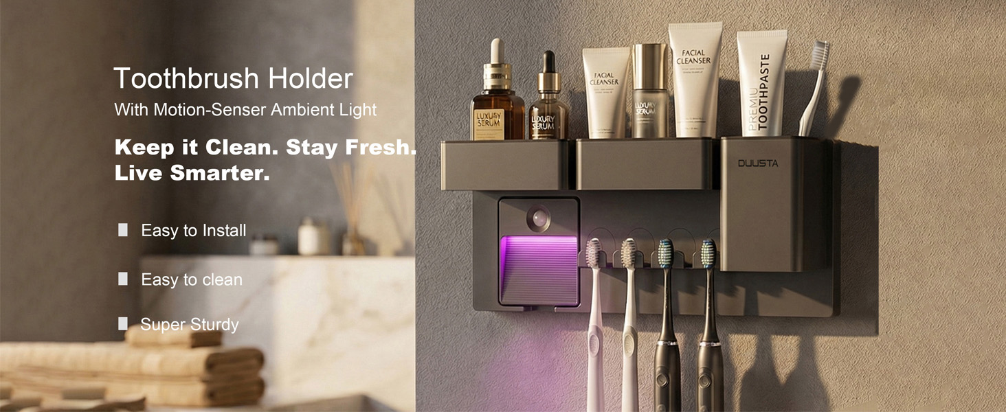 Toothbrush Holders Wall Mounted