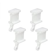 TOKPLNU Curtain Track End Stop for Flexible Bendable Curtain Track,4 Pack Curved Siding Ceiling W...