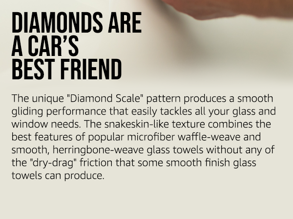diamond weave glass towel