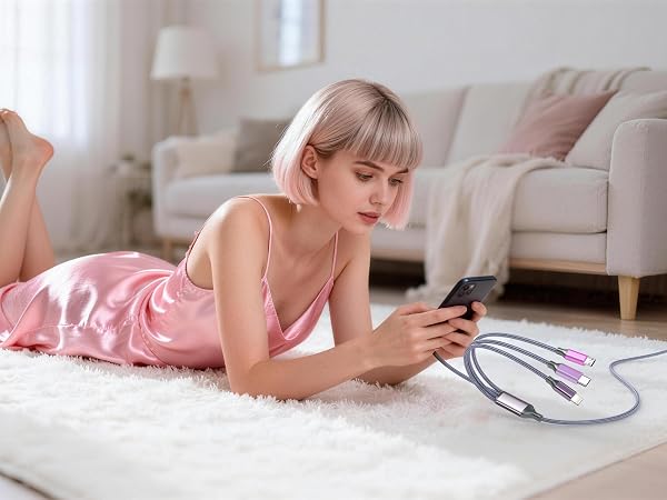 Compatibility: Works with iPhone charging cables,USB-C chargers,Micro USB cables
