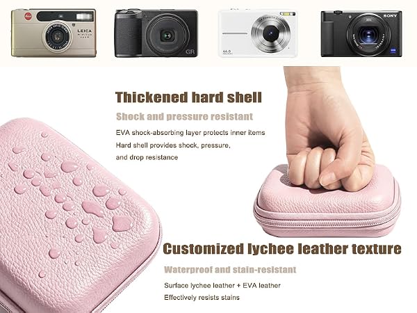 Digital Camera Case,Camera Bag for CAMKORY/ KODAK PIXPRO FZ45/FZ55/ Canon PowerShot ELPH/ 180/ IXUS