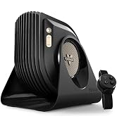 Vornado FLY MAX High Velocity Fitness Floor Fan, Omnidirectional Remote with Equipment Straps, 4 ...