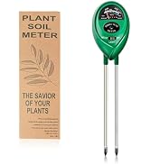 MEPHILIMIA Soil Tester, Soil Test Kit Acidity Water, 3-in-1 Plant Moisture Meter Light/Moisture/P...