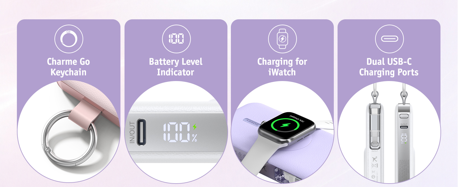 rorry Portable Charger 3 in 1