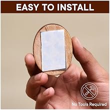 Boho Wooden Adhesive Wall Hooks