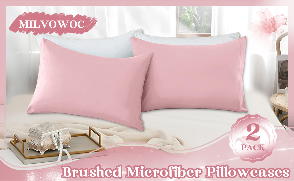 pink pillow cases