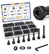 Kernmax 950PCS M3 Screws Assortment Kit, M3x6/8/10/12/16/20/25/30mm Hex Socket Head Cap Bolts Nut...