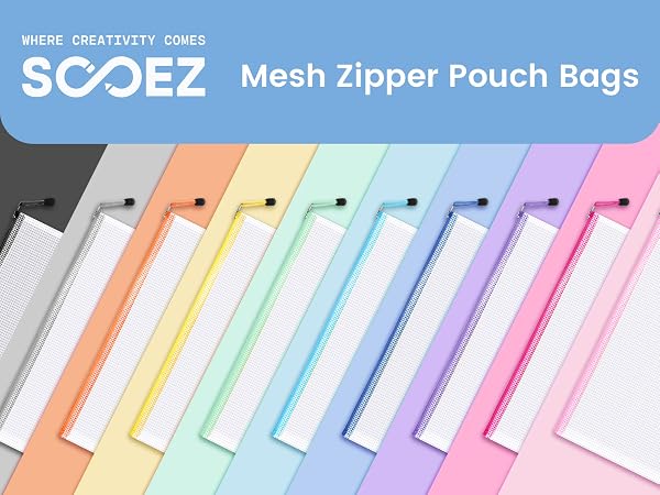 mesh zipper pouch