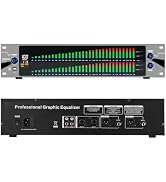 MICNAUX 31-Band Digital Equalizer for Home Stereo Audio System, Professional Dual Channel Graphic...