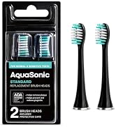 AquaSonic Standard Replacement Brush Heads | for Normal & Sensitive Teeth | Compatible with Many ...