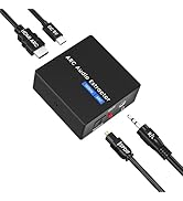HDMI ARC to Optical Converter, 192KHz ARC to Optical Analog 3.5mm Audio Extractor Adapter HDMI AR...