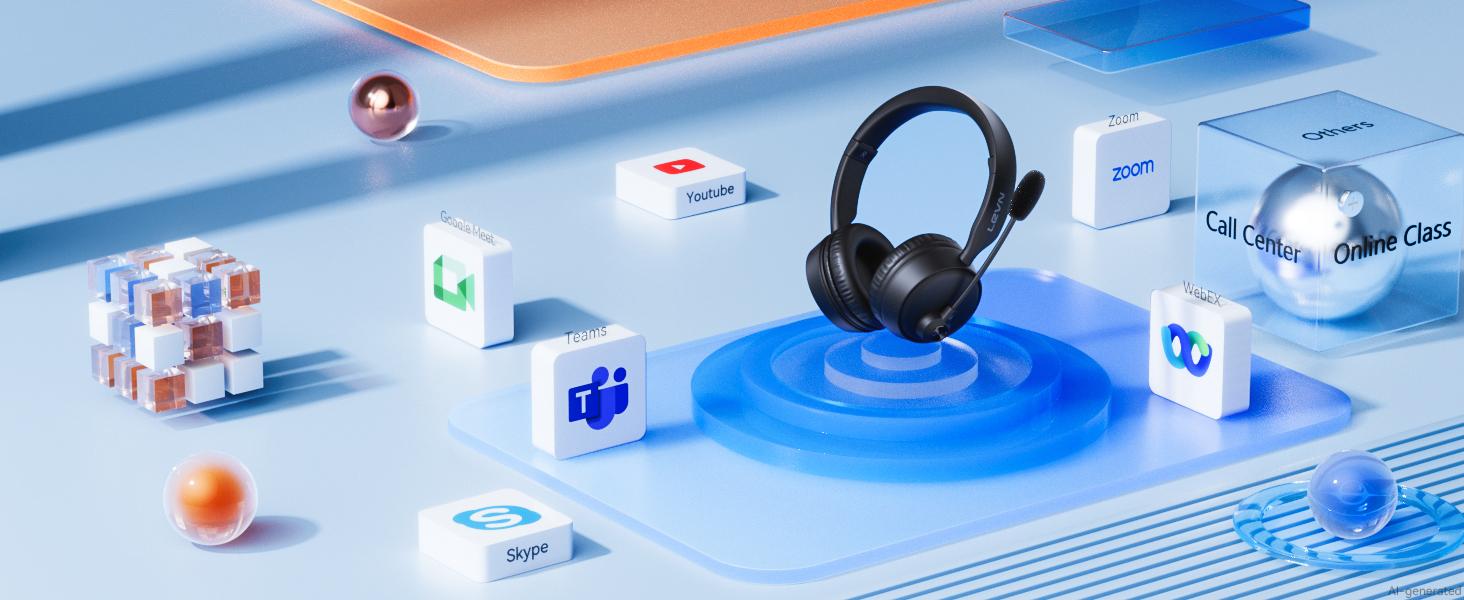 Wireless Headset with Microphone