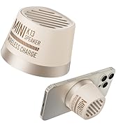 COLSUR Magnetic Bluetooth Speaker, Wireless Charger Station, Portable Mini Speaker with Wireless ...