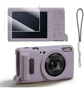 Tedubax Silicone Case for Canon PowerShot ELPH 360/IXY 650 with Screen Protector and Lanyard,Soft...