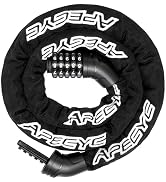 APECYC Bike Lock, 3/4/5/6FT Heavy Duty Anti Theft 5-Digit Combo Chain Lock | Resettable Combinati...