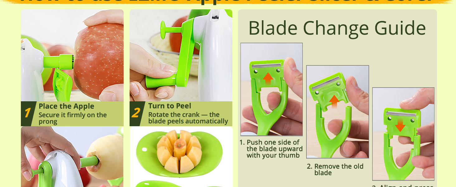 How to use and how to change the blades
