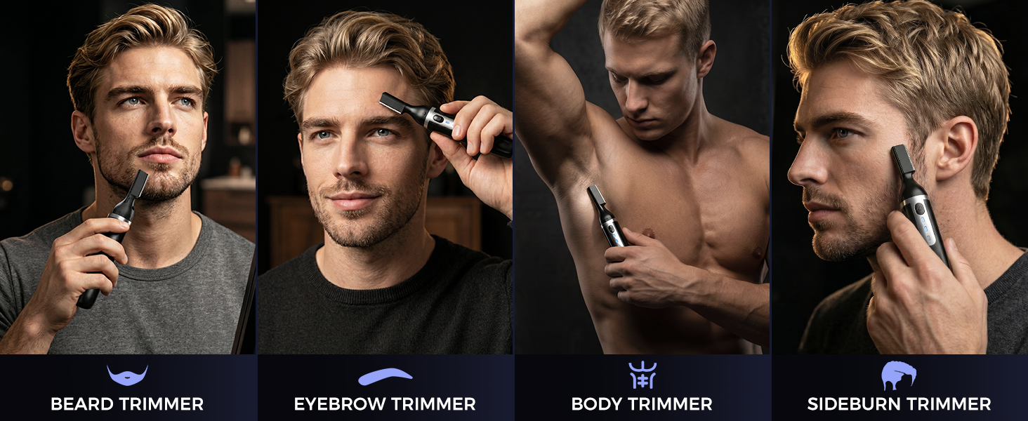 BEARD TRIMMER EYEBROW TRIMMER BODY TRIMMER SIDEBURN TRIMMER