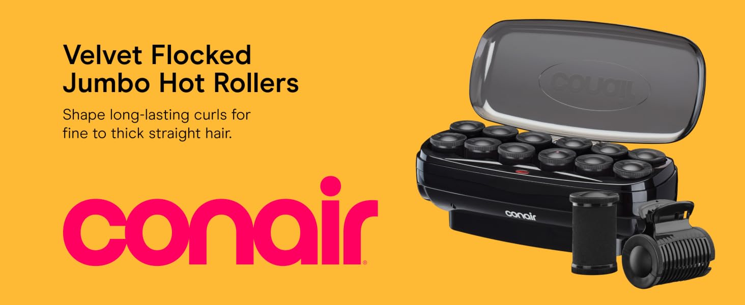 Velvet Flocked Jumbo Hot Rollers