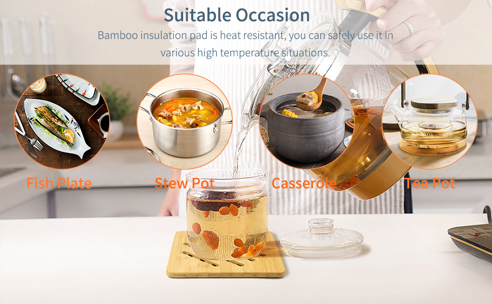 bamboo trivet,hot pads