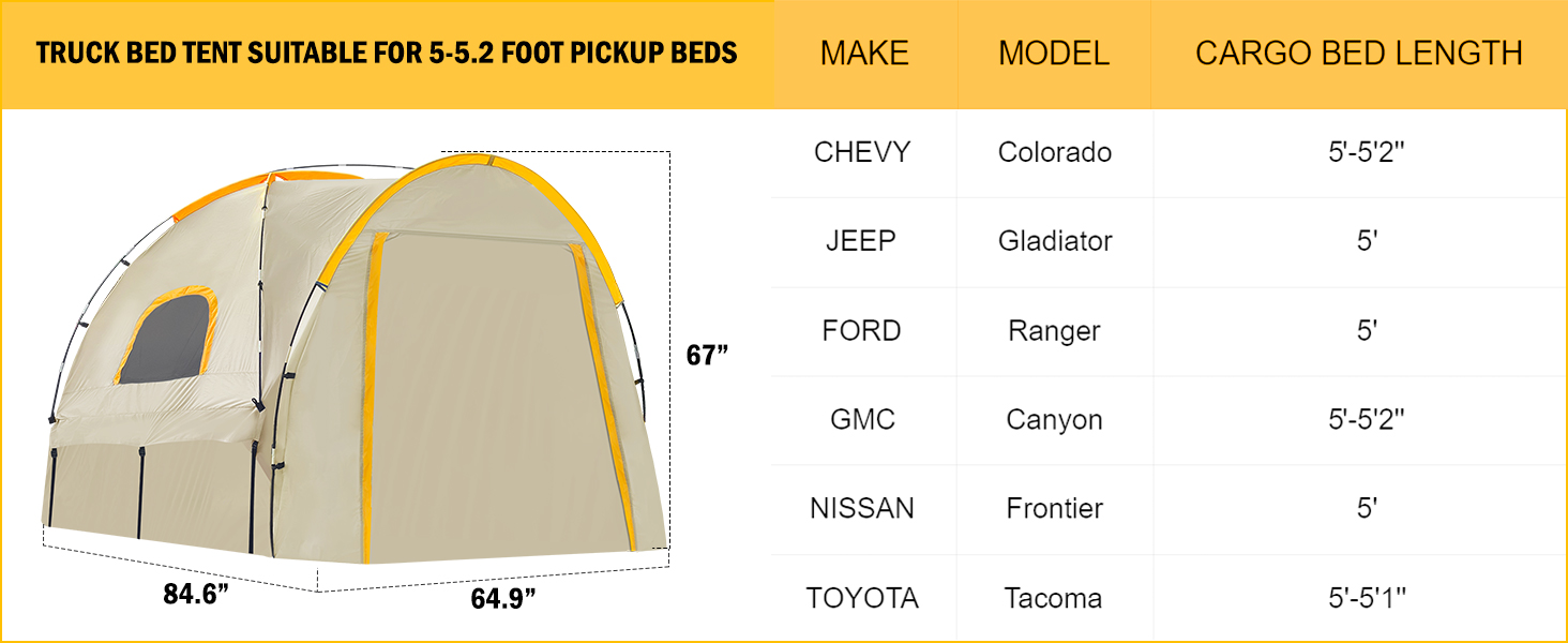 Pickup Truck Tent for Chevy