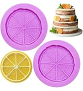 Infovox Lemon Fondant Molds, Fruit Silicone Molds Summer Chocolate Mold for Cake Decoration, Cand...