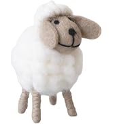 Htppzjr Hand Woven Cute Felt Sheep Figurine, Living Room Bedroom Novelty Ornaments