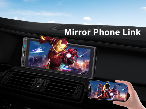 single din car stereo bluetooth