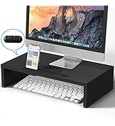BAMEOS Monitor Stand Computer Riser Desk Organizer Stand Desktop Printer Stand for Laptop Compute...
